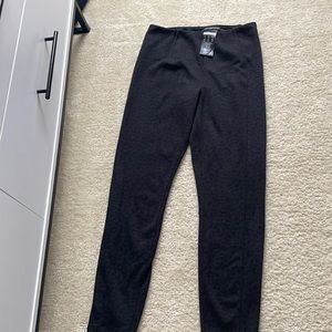 Black leopard thick leggings.